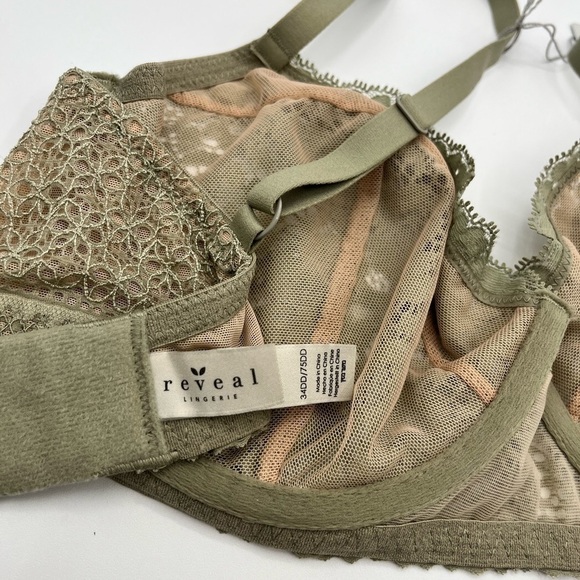 Reveal Lingerie The Perfect Bra Sage Size 34 DD NWT Underwire Support Comfort - Picture 5 of 6